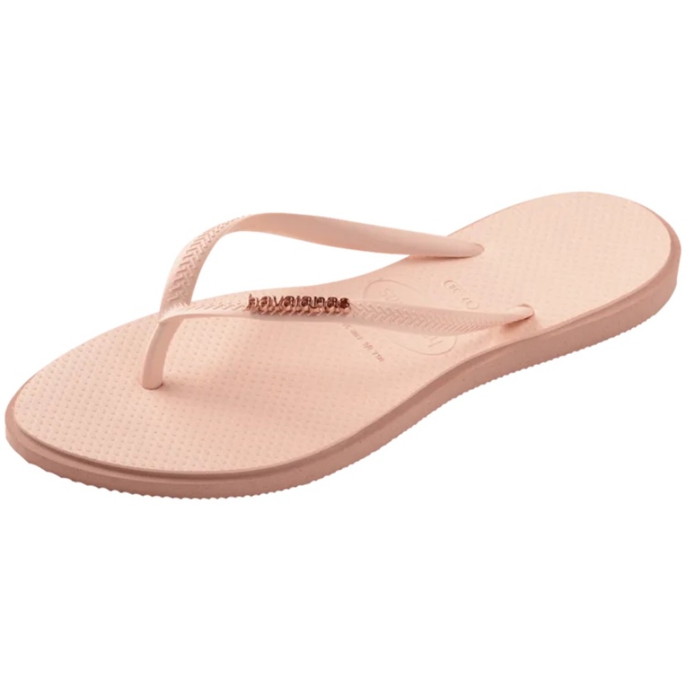 HAVAIANAS Women's Slim Point Flip Flops - CROCUS ROSE - Picture 3 of 7